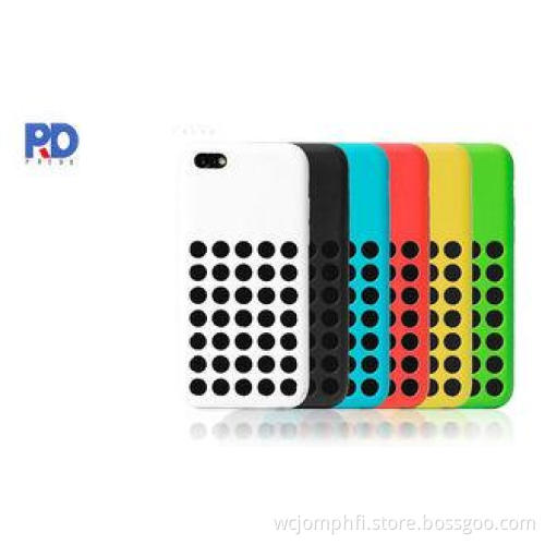 Cell Phone Case For iPhone 5C Silicone Hole Protective Cove
